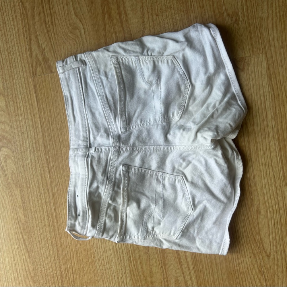 American Eagle Outfitters High-Rise White Denim Shorts